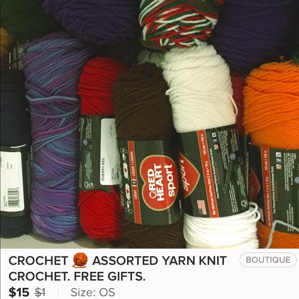 Assortment may differ from phot. Same quality yarn